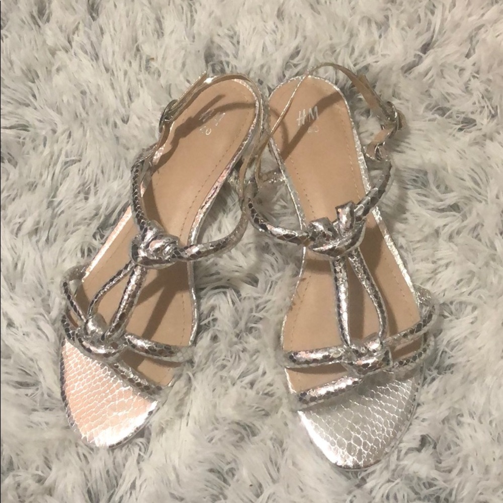 Silver sandals